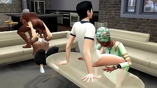 Lunch roughly Neighbor&comma; Turns into a Indecision &lpar;Promo&rpar; &vert; The Sims&sol; 3D Hentai